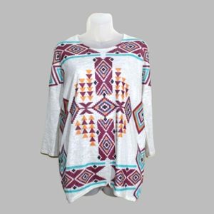 Wrangler aztec tunic top